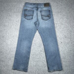 Ariat M5 Denim Jeans Men Size 33x32(31x31 Straight Leg Workwear Western Whiskers